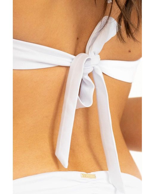 Leyla Maya Ltd White Kate Bandeau Bikini Set