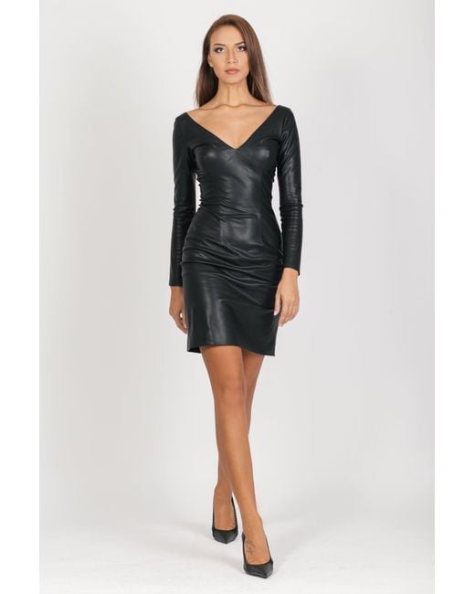 Maison Bogomil Black Long-Sleeved Dress