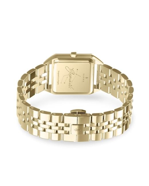 VANNA Metallic Geminus Malachite & Pearl Watch