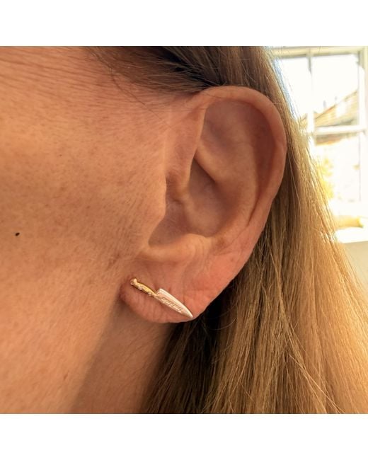 True Rocks Metallic Knife Stud Earring