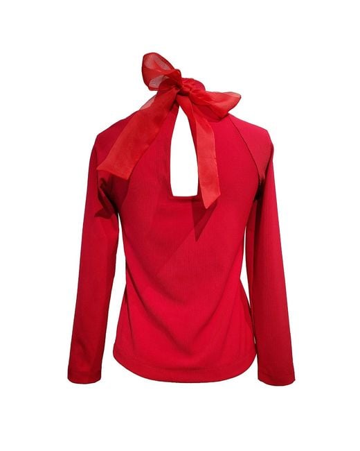 Emma Wallace Red Yenia Top
