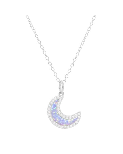 KAMARIA Blue Opal Moon Necklace