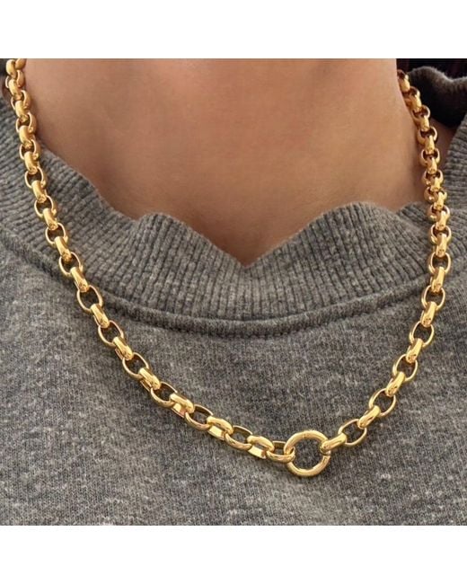 Alexie of Athens Metallic Gaia Charm Chain Necklace