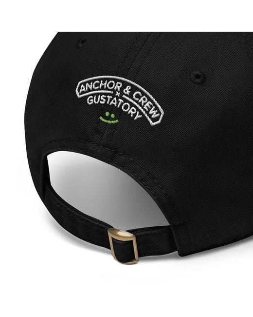 Anchor and Crew Black Gustatory Decaf Is Literally Not An Option. Cotton Embroidered Cap