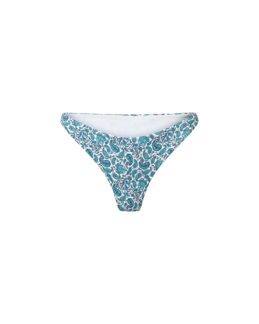 Aqva Swimwear Blue Print Turqueta Bikini Bottom
