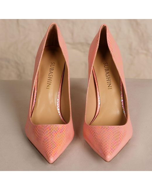 Subashini Heels Pink Desert Rose Stiletto Pump