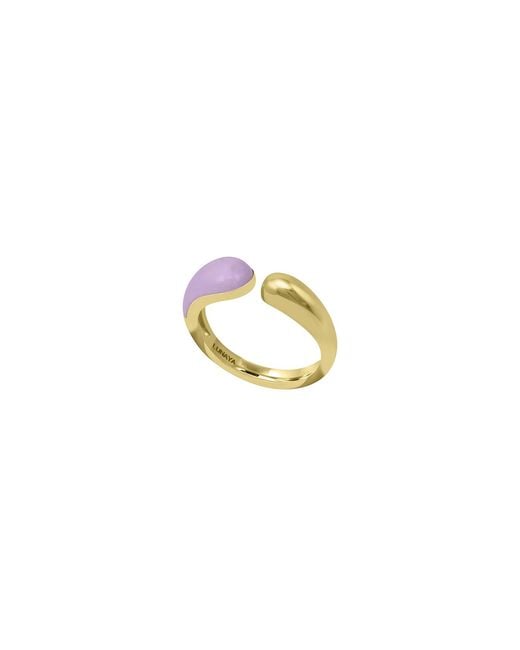 Lunaya Jewelry Metallic Pebble Pop Adjustable Ring