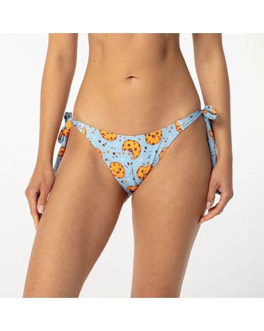 Aloha From Deer Blue Cookies Bikini Bows Bottom