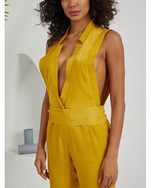 Lumina Eligma Yellow The Star Overall Jumpsuit