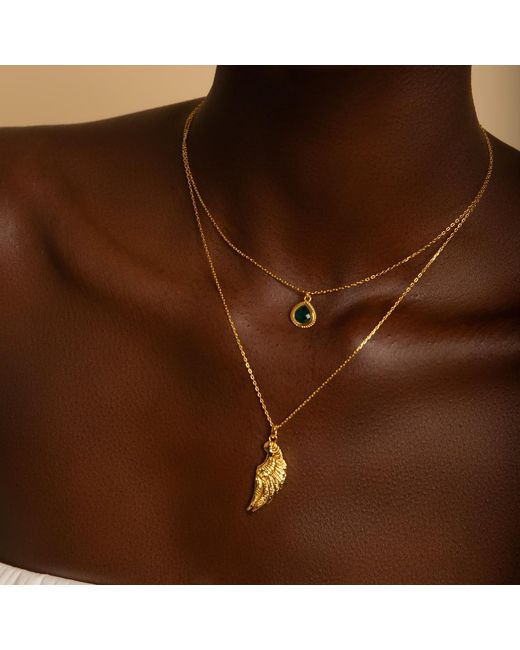 Seven Saints Metallic Archangel Raphael Angel Of Healing Necklace