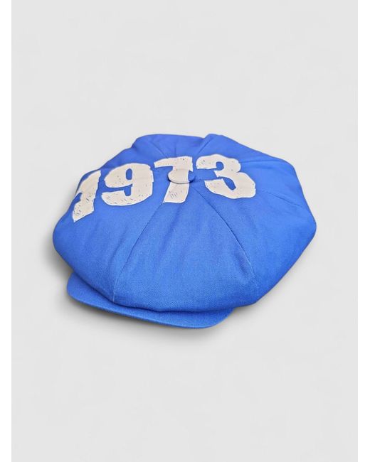 Mister Miller - Master Hatter Blue Leigh Francis X Mister Miller Seventies Oversized Bakerboy Cap for men