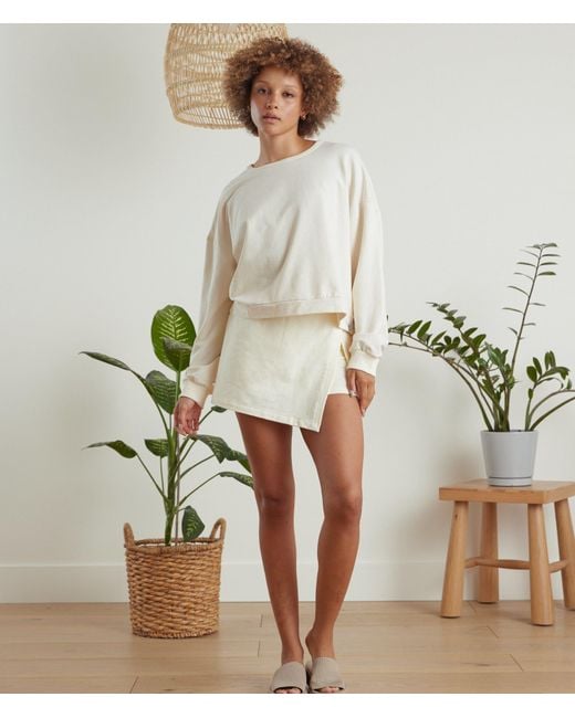 Known Supply White Boxy Cotton Crewneck