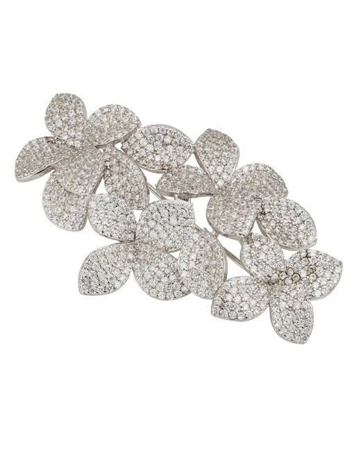 Latelita London Metallic Petal Cascading Flower Brooch