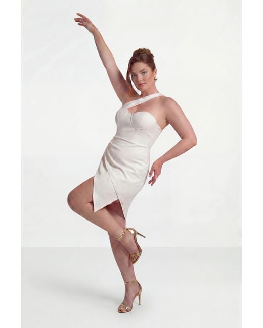 The Gt Atelier White One Shoulder Dress