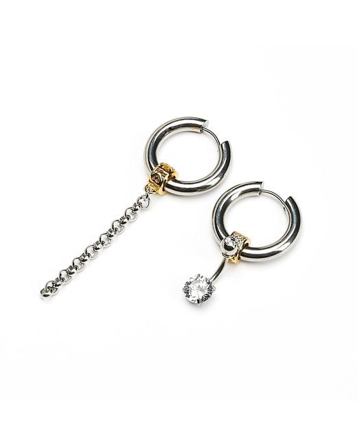 Kirei Metallic Frost Earrings – Stainless Steel & Cubic Zirconia