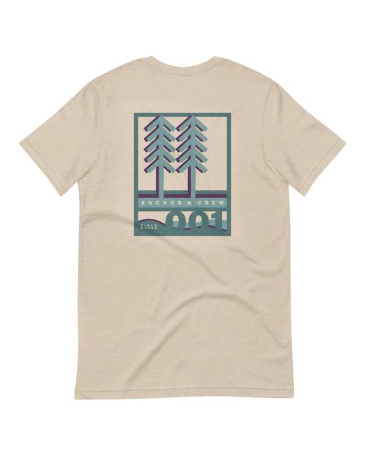 Anchor and Crew Natural Neutrals Desert Dust One Field Notes Organic Cotton T-Shirt for men