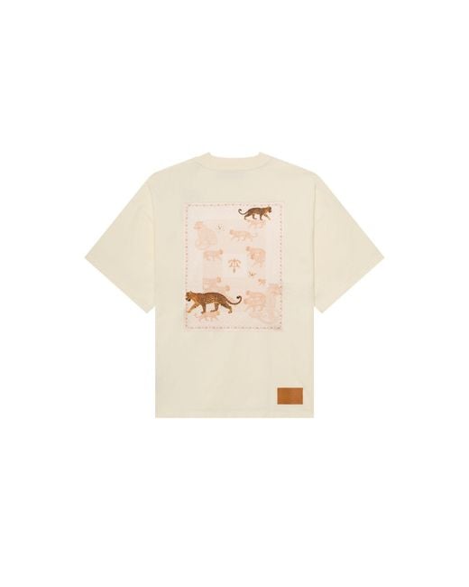 PLACE OF ELMS Natural Jaguar Dreams T-Shirt for men