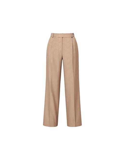 Madison / Savile Natural Neutrals The Edit Camel Wide Leg Pants