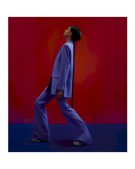 AGGI by HALEWSKI Purple Kyle Opulence High Waist Trousers