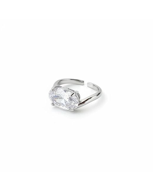 By Virgo White Aurenza Ring
