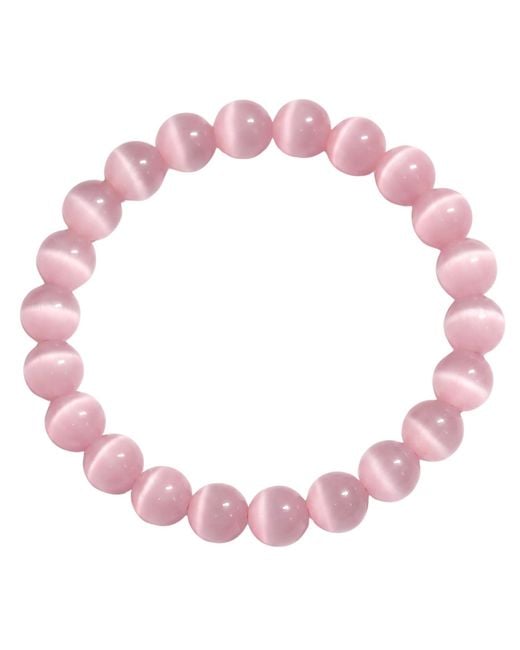 seree Pink Manifest Collection Attraction Cat's Eye Beaded Bracelet
