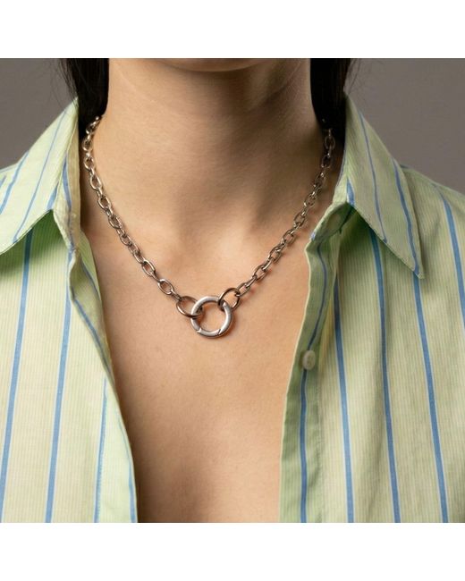 Jaredjamin White Medium Circular Clicker Clasp