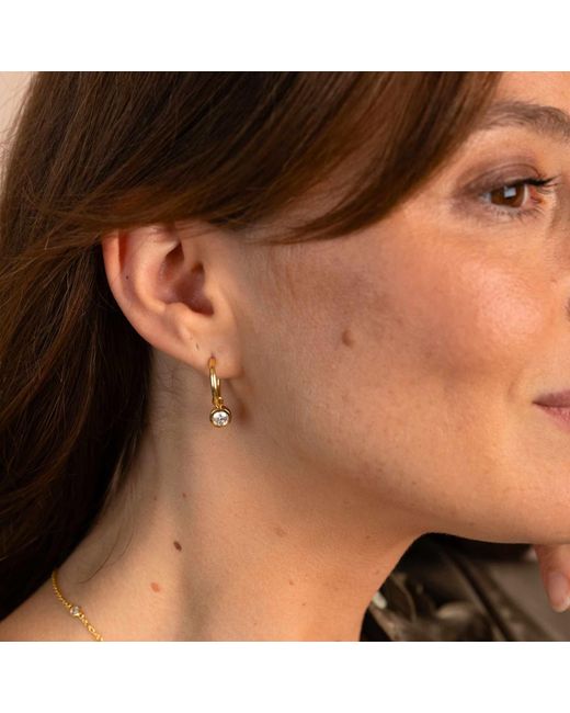 Auree Jewellery Metallic Manhattan & Verona Cubic Zirconia Interchangeable Gemstone Drop Earrings