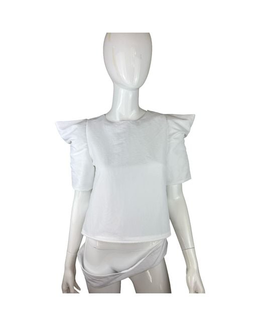 SNIDER Blue Deconstructed Top