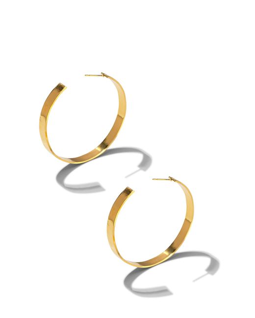 Jaredjamin Metallic Heather Hoop Post Earrings