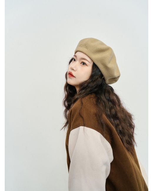 Lost Pattern Natural Bon Chic Wool Beret