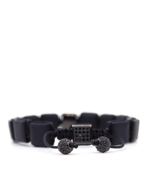 Shar Oke Blue Matte Onyx Square Bracelet for men