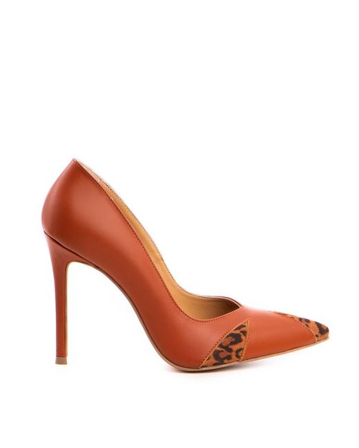The 5Th Element Red Alura Terracotta Leather Pumps