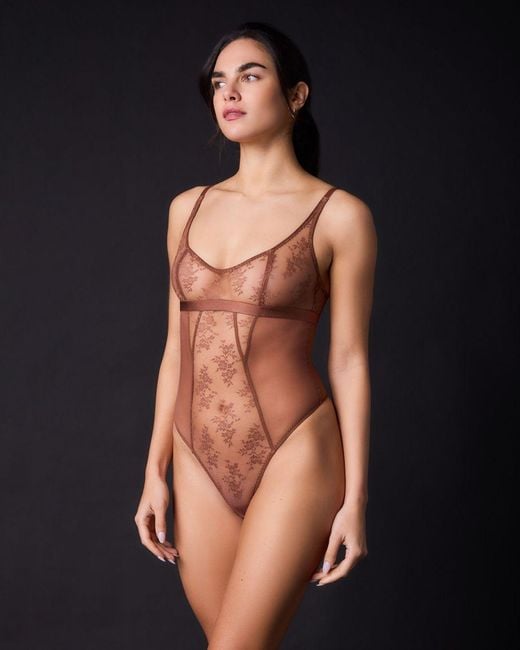 Journelle Red Romy Bodysuit Pecan