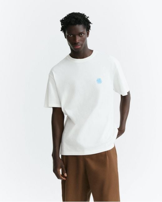 Thinking Mu White Shiny People Aaron T-Shirt for men