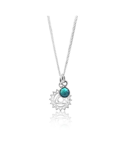 The Jewellery Store London Metallic Throat Chakra/Vishuddha Chakra Charm Necklace
