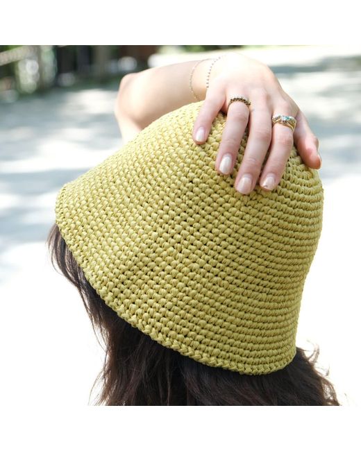 Springmoonatelier Yellow Lemon Bucket Hat