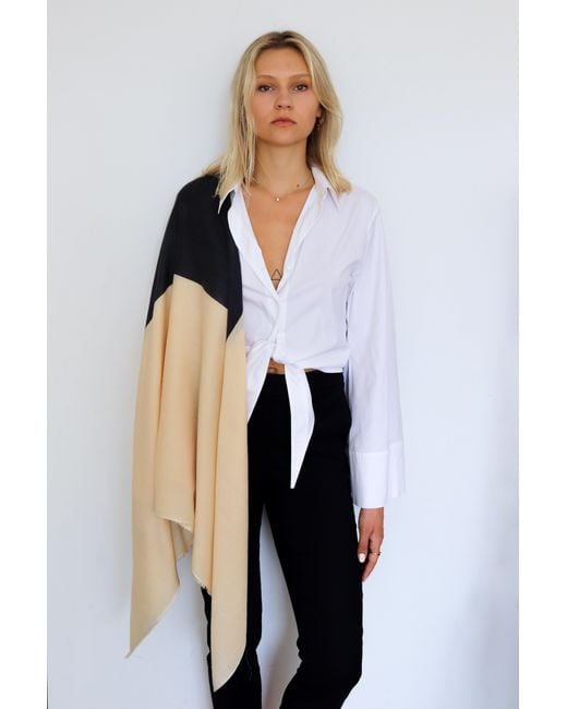 Rein Berlin Blue Neutrals Pottinger St. Cashmere & Silk Scarf