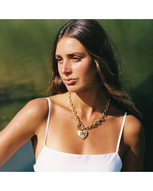 Sccollection Metallic Pure Feeling Heart Necklace