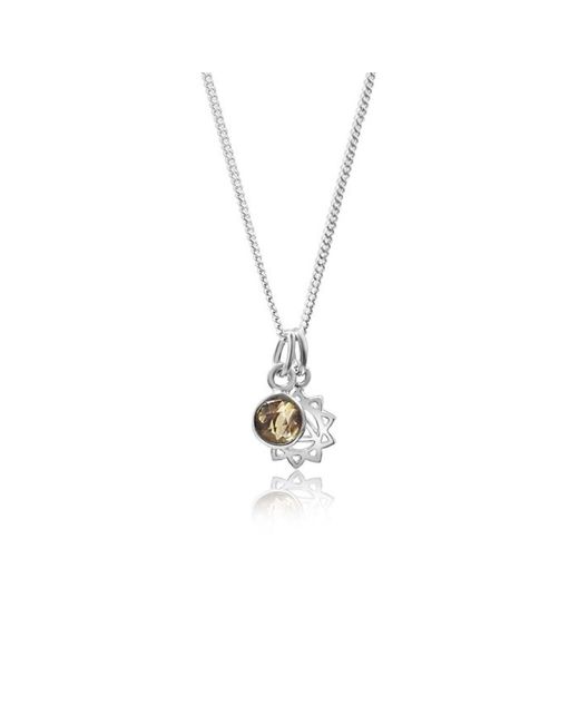 The Jewellery Store London Metallic Solar Plexus Chakra/Manipura Chakra Charm Necklace