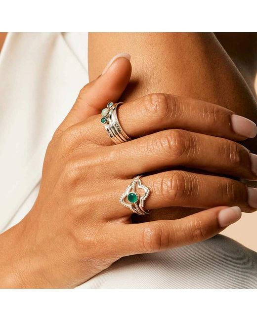Charlotte's Web Jewellery Green Pure Soul Silver Spinning Ring