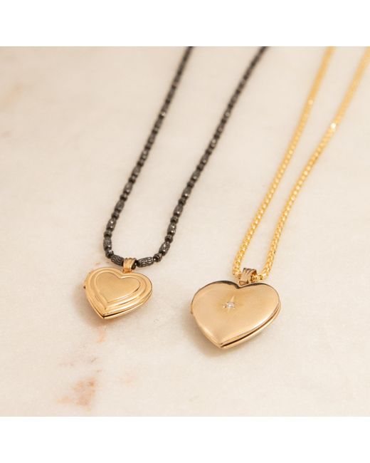 Maya Brenner Metallic Heart Locket Charm