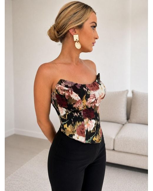 Sarvin Multicolor Ivy Corset Top
