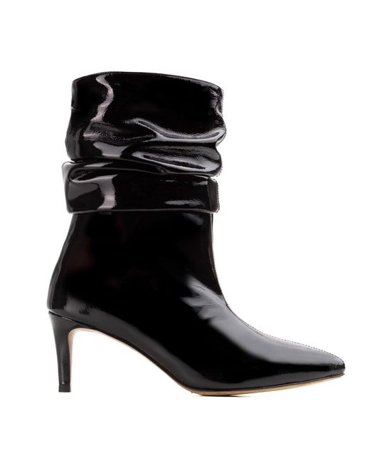 Ginissima Black Patent Leather Eva Boots