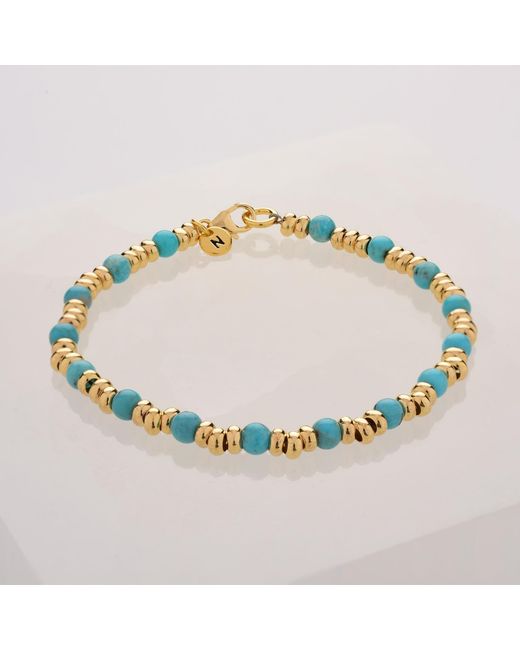 Nellou Jewellery Blue Gem Bracelet December Birthstone Plated Sterling