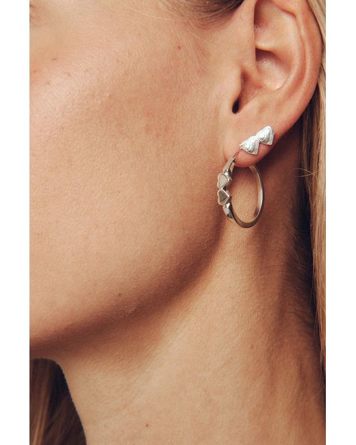 Déclarer Metallic Double Heart Buckle Hoop