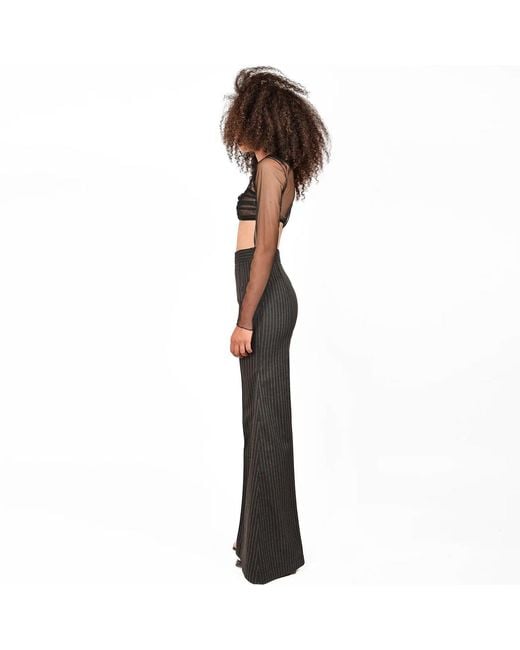 Ioana Ciolacu Black Double Crop Top