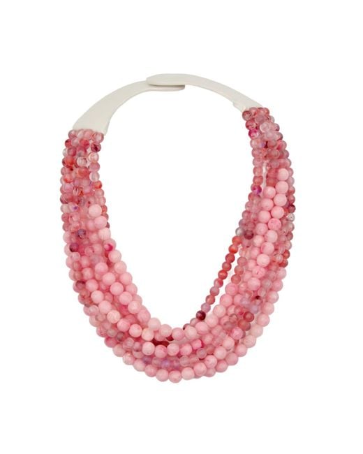 Fairchild Baldwin Pink Helena Carnation Necklace