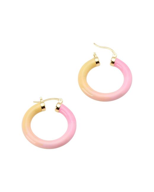 Dolcetto Designs Pink Tropicale Sunset Hoop