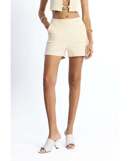No'design Natural Neutrals Pace Elastic Waist Shorts