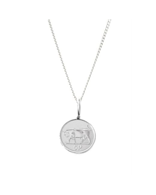 Katie Mullally Metallic Irish 5P Coin & Chain for men